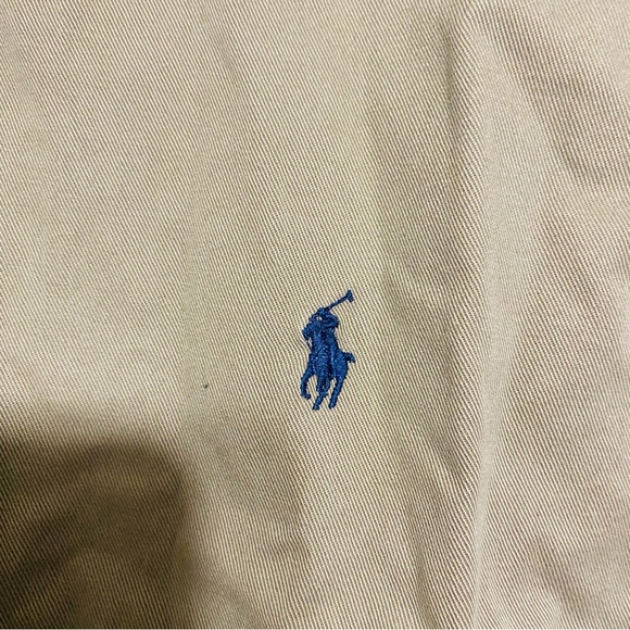 Polo By Ralph Lauren Mens Khaki Full Zip Light Weight Jacket Size Large - Picture 6 of 8